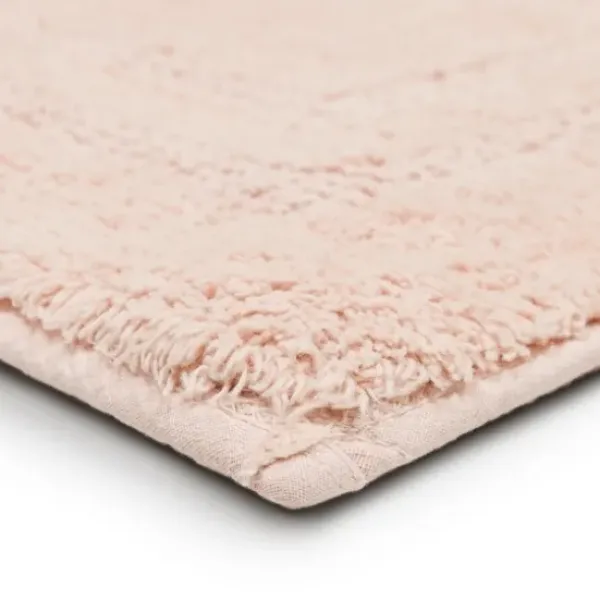Bathroom Rugs-Kirkland's Home Creme Plush Reversible Cotton Bath Mat, 45 In. Ivory