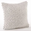 Pillows-Kirkland's Home Crochet Pom Pom Cotton Pillow White
