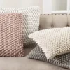 Pillows-Kirkland's Home Crochet Pom Pom Cotton Pillow Gray