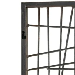 Wall Plaques-Kirkland's Home Crosshatch Metal Frame Plaque Brown