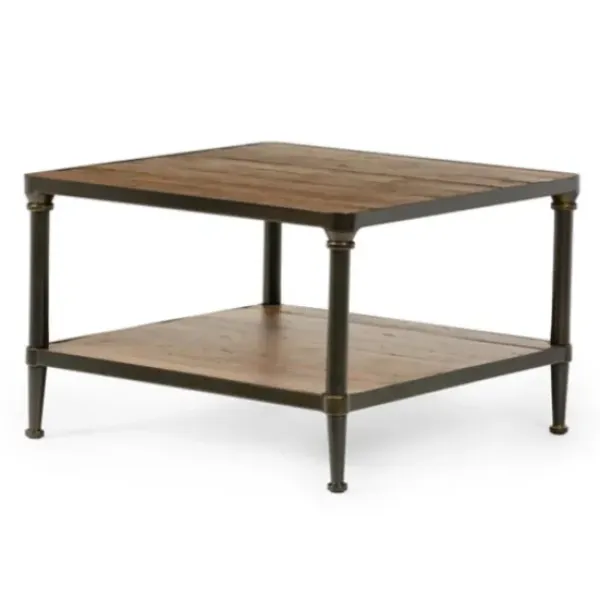 Coffee Tables-Kirkland's Home Crowley Wood And Iron Bunching Coffee Table Brown