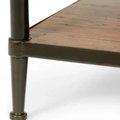 Coffee Tables-Kirkland's Home Crowley Wood And Iron Bunching Coffee Table Brown