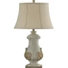 Table Lamps-Kirkland's Home Crystal Cream Traditional Table Lamp Tan