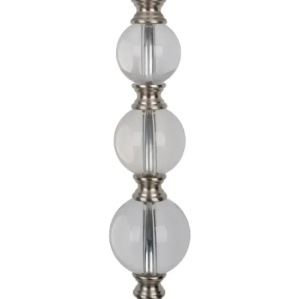 Floor Lamps-Kirkland's Home Crystal Orb Stacked Floor Lamp, 60 In. White