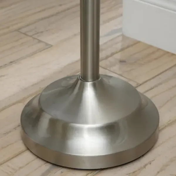 Floor Lamps-Kirkland's Home Crystal Spheres Brushed Nickel Floor Lamp White