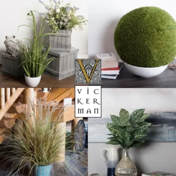 Trees & Topiaries-Kirkland's Home Curled Green Grass Potted Plant