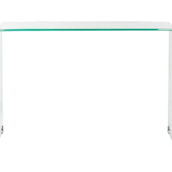 Console Tables-Kirkland's Home Curved Glass Console Table Clear