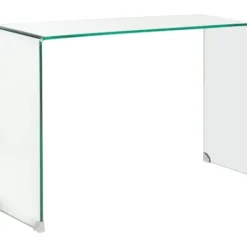Console Tables-Kirkland's Home Curved Glass Console Table Clear