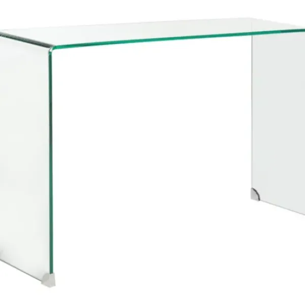 Console Tables-Kirkland's Home Curved Glass Console Table Clear