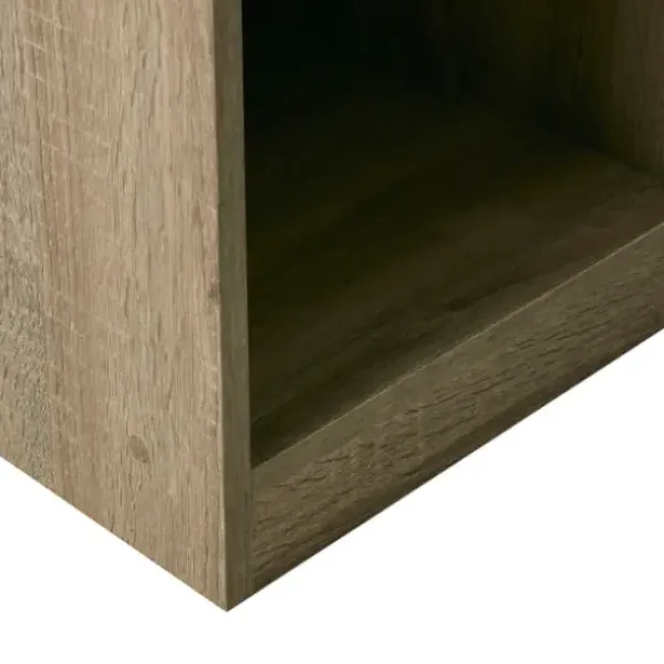 Benches & Ottomans-Kirkland's Home Cushioned Open Cubby Storage Bench Gray