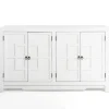 Cabinets & Sideboards-Kirkland's Home Cyra 4-Door Wood Cabinet White