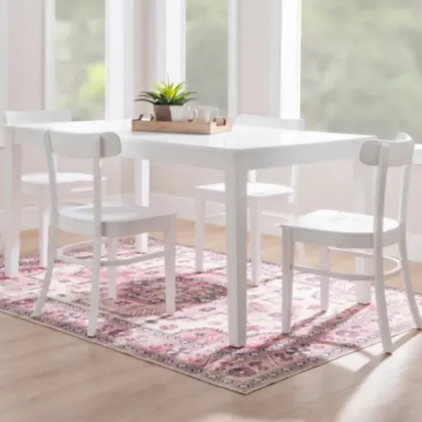 Accent Chairs-Kirkland's Home Daisy Curved Plank 2-Pc. Accent Chair Set White