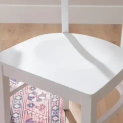 Accent Chairs-Kirkland's Home Daisy Curved Plank 2-Pc. Accent Chair Set White