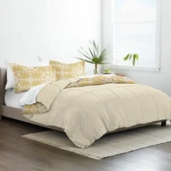 Comforters-Kirkland's Home Daisy Medallion King 3-Pc. Comforter Set Yellow