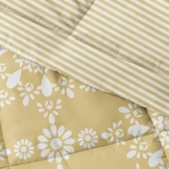 Comforters-Kirkland's Home Daisy Medallion King 3-Pc. Comforter Set Yellow