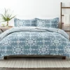 Comforters-Kirkland's Home Daisy Medallion King 3-Pc. Comforter Set Blue