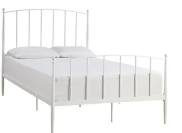 Beds & Headboards-Kirkland's Home Daisy Modern Arch Full Bed Frame White