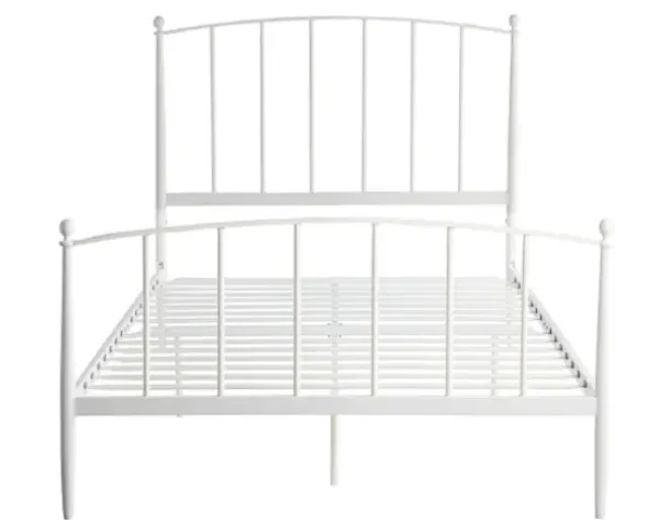 Beds & Headboards-Kirkland's Home Daisy Modern Arch Full Bed Frame White