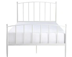 Beds & Headboards-Kirkland's Home Daisy Modern Arch Full Bed Frame White