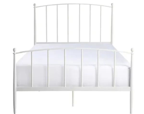 Beds & Headboards-Kirkland's Home Daisy Modern Arch Full Bed Frame White