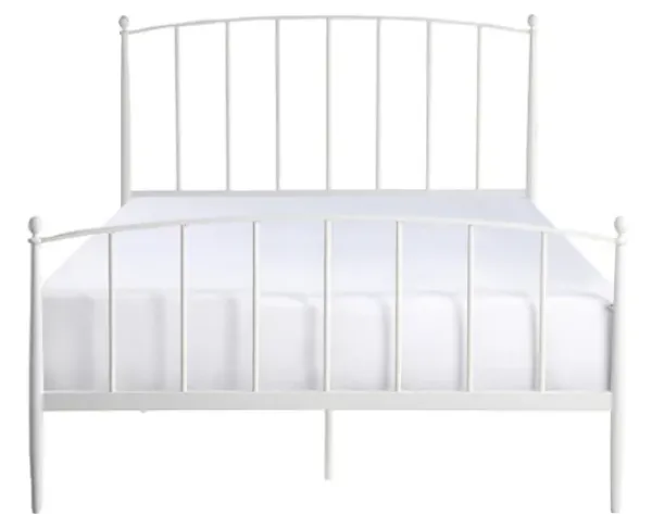 Beds & Headboards-Kirkland's Home Daisy Modern Arch Queen Bed Frame White