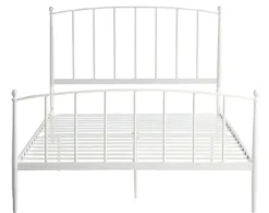 Beds & Headboards-Kirkland's Home Daisy Modern Arch Queen Bed Frame White