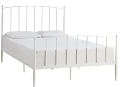 Beds & Headboards-Kirkland's Home Daisy Modern Arch Queen Bed Frame White