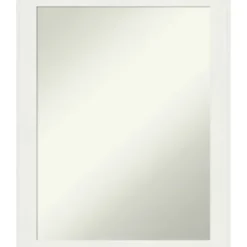 Framed Mirrors-Kirkland's Home Daisy White Modern Decorative Framed Mirror