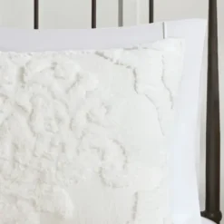 Comforters-Kirkland's Home Damask Full/Queen 3-Pc. Comforter Set White