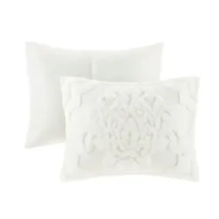 Comforters-Kirkland's Home Damask Full/Queen 3-Pc. Comforter Set White