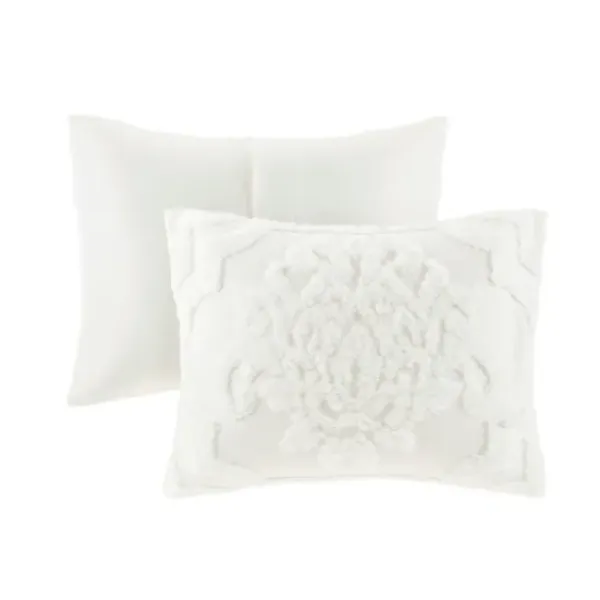 Comforters-Kirkland's Home Damask Full/Queen 3-Pc. Comforter Set White