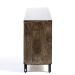 Cabinets & Sideboards-Kirkland's Home Damon Mango Wood Sideboard Brown