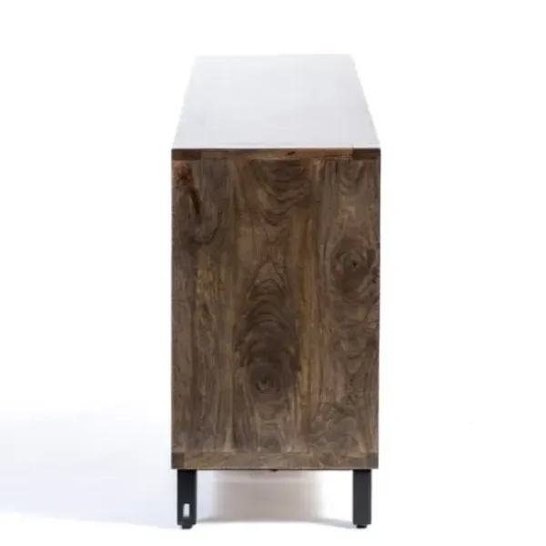 Cabinets & Sideboards-Kirkland's Home Damon Mango Wood Sideboard Brown