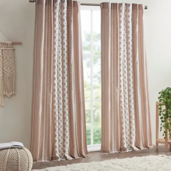 Curtains & Drapes-Kirkland's Home Dark Blackout Curtain Panel Set, 108 In. Gray