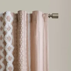 Curtains & Drapes-Kirkland's Home Dark Blackout Curtain Panel Set, 108 In. Gray