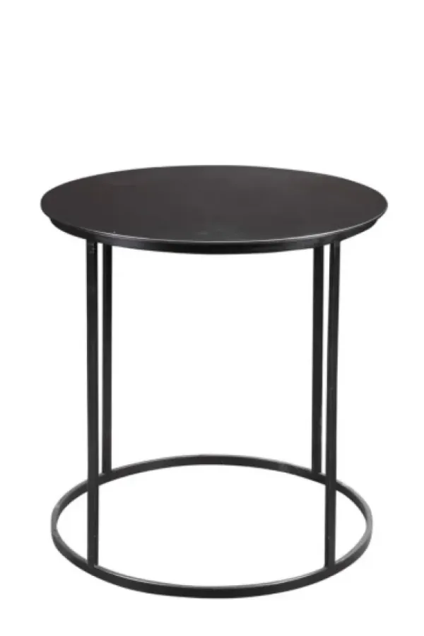 Accent & End Tables-Kirkland's Home Dark Bronze Rounded Metal Accent Table