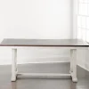 Dining Tables-Kirkland's Home Dark Brown And Ivory Jackson Dining Table Brown/Ivory