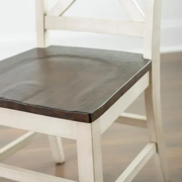 Dining Chairs-Kirkland's Home Dark Brown And Jackson Dining Chair Ivory
