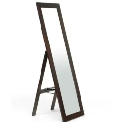 Full Length & Floor Mirrors-Kirkland's Home Dark Brown Modern Standing Mirror, 21X60 In.