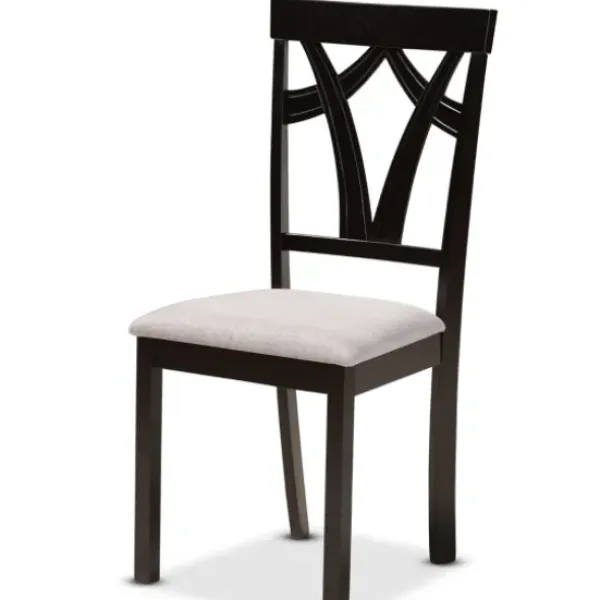 Dining Tables-Kirkland's Home Dark Brown Wood Tripod Table 5-Pc. Dining Set Gray