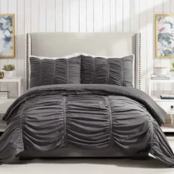 Comforters-Kirkland's Home Dark Emily 2-Pc. Twin/Twin Xl Comforter Set Gray