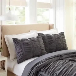 Comforters-Kirkland's Home Dark Emily 2-Pc. Twin/Twin Xl Comforter Set Gray