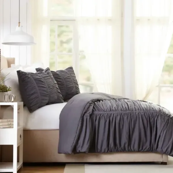 Comforters-Kirkland's Home Dark Emily 2-Pc. Twin/Twin Xl Comforter Set Gray