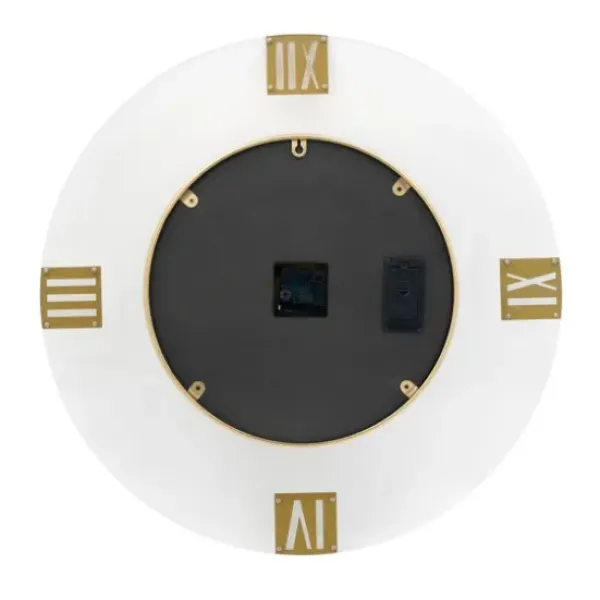 Clocks-Kirkland's Home Dark Gold Exposed Gearwork Wall Clock