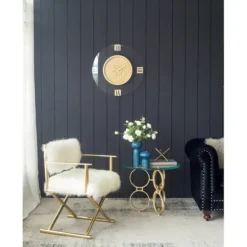 Clocks-Kirkland's Home Dark Gold Exposed Gearwork Wall Clock