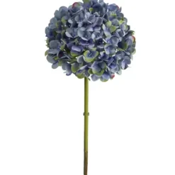 Stems & Bouquets-Kirkland's Home Dark Hydrangea Bloom Stems, Set Of 3 Blue