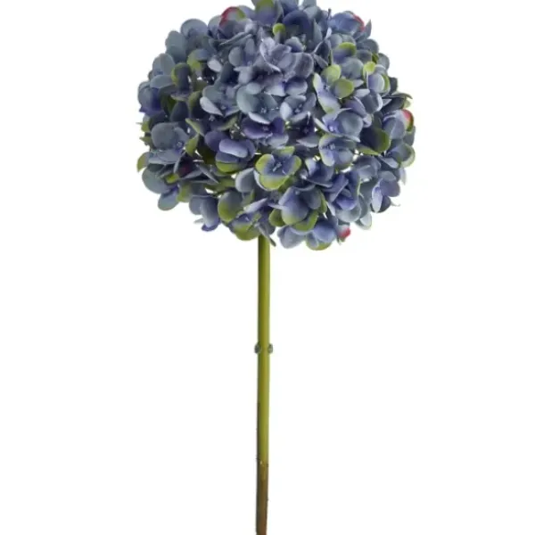 Stems & Bouquets-Kirkland's Home Dark Hydrangea Bloom Stems, Set Of 3 Blue