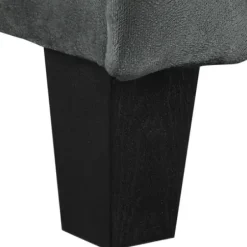 Accent Chairs-Kirkland's Home Dark Kelly Microfiber Rolled Arm Chair Gray