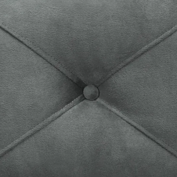 Sofas & Loveseats-Kirkland's Home Dark Kelly Microfiber Rolled Arm Loveseat Gray