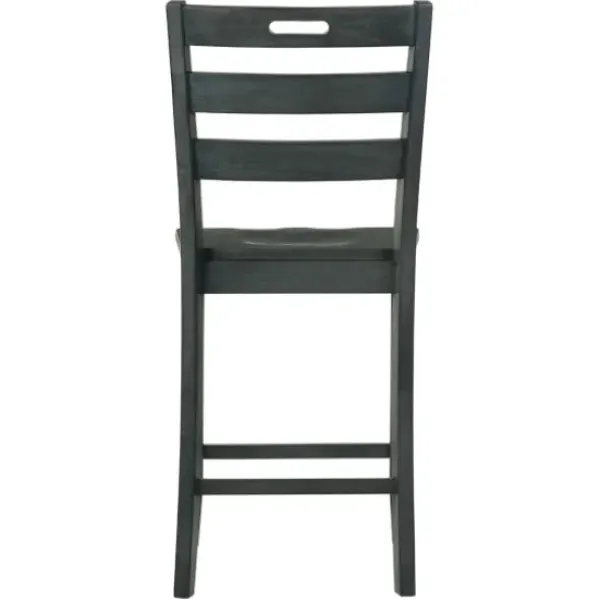 Bar Stools & Counter Height Stools-Kirkland's Home Dark Ladder Counter Stools, Set Of 2 Gray